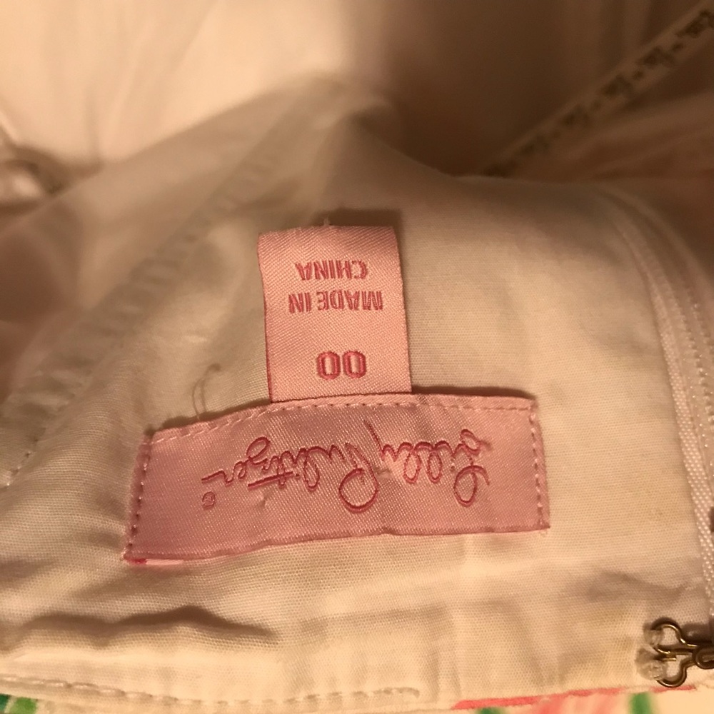 Lilly Pulitzer White Pink Flower Dress - Picture 6 of 6